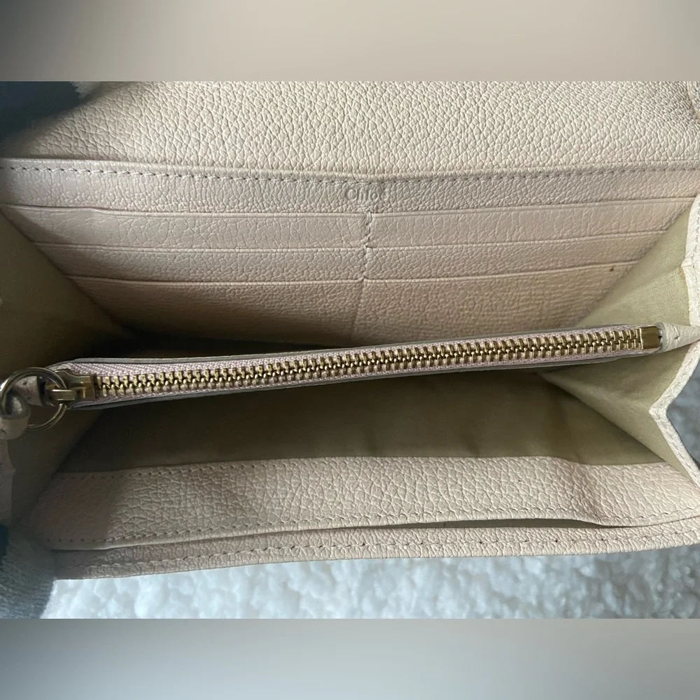 CHLOÈ WALLET IN SAND/LIGHT BLUSH - Picture 7 of 13